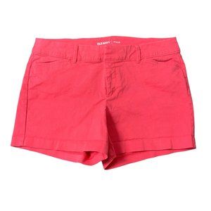 Old Navy 6 Pink Shorts Pixie 32" X 4" Flat Front Preppy Casual